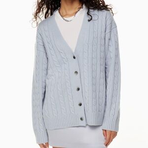 NWOT Aritzia Light Blue Lamora Cardigan in Size S
